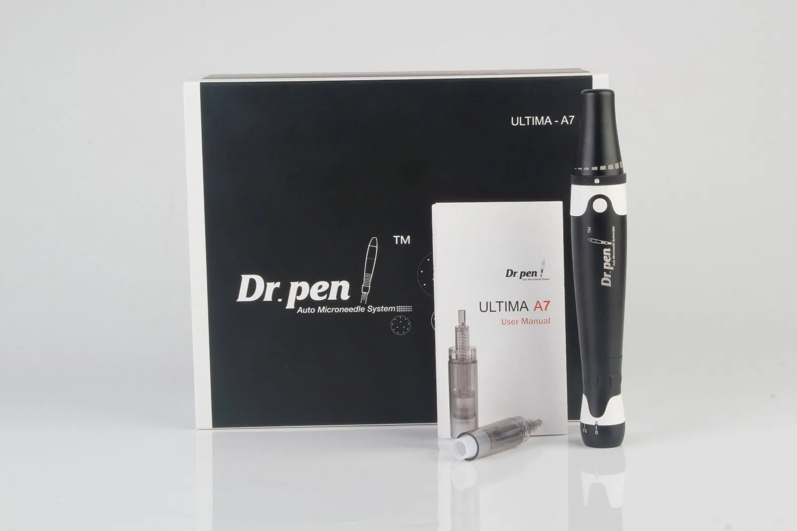 كهربائي ديرما Dr.PEN A7 نظام microneedle السيارات قابل للتعديل أطوال الإبرة 0.5mm-2.5mm