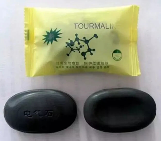 Nouveauté savon Tourmaline de haute qualité soins personnels savon fait à la main visage corps beauté soins sains avec livraison gratuite