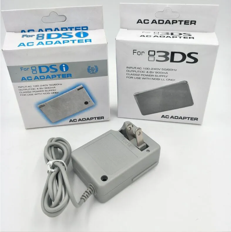 För Nintendo NDSi 3DS 3DSXL LL Dsi lite US-kontakt AC-laddare Adapter Hemvägg Resor Batteriförsörjningskabel Sladd