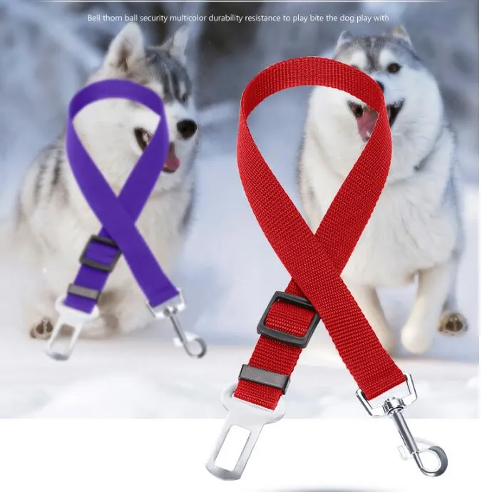 Adjustable Pet Cat Dog Car Safety Seat Belt Harness Vehicle Seatbelt Lead Leash for Dogs cat Seat Belts Clipdog car leashes