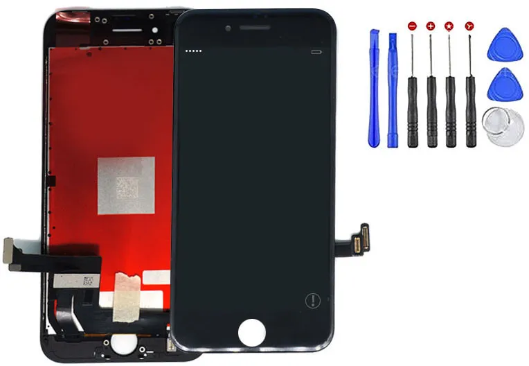 Top grade para iphone 8 lcd new arrival substituição tela digitador assembléia tela de toque preto cor branca 100% teste passado livre dhl