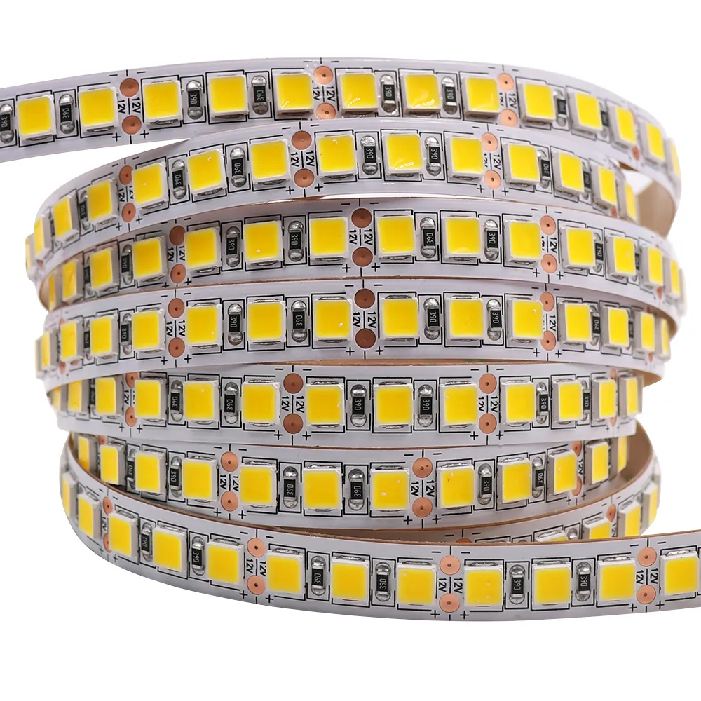 SMD 5054 LED Strip 5M 120leds/M Light Light Light DC12V أكثر سطوعًا من 5050 2835 5630 أبيض/جليدي أزرق/وردي/أحمر