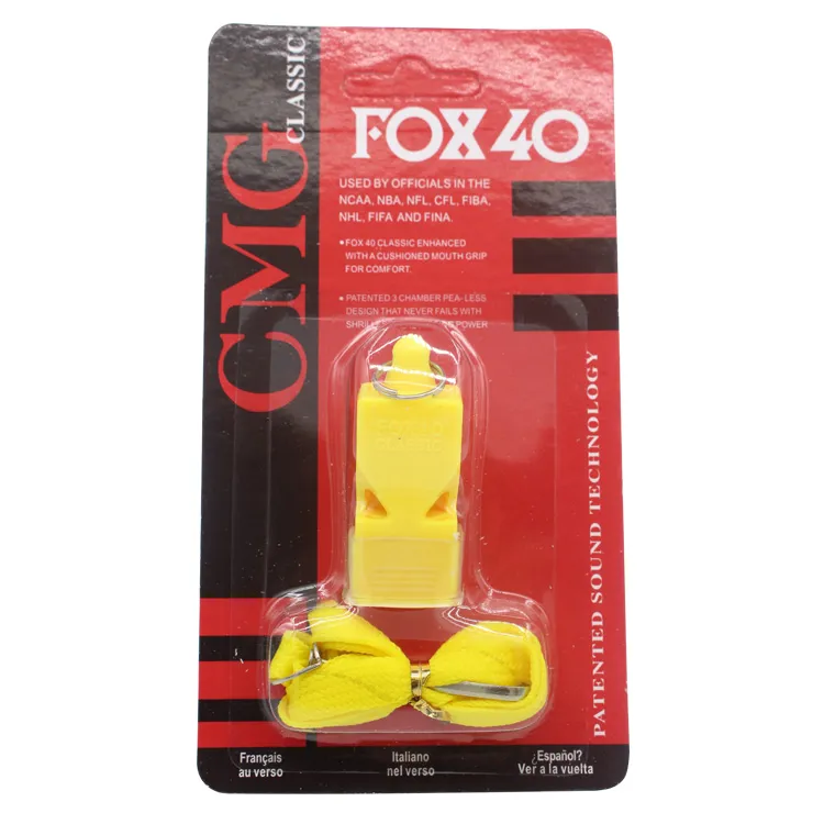 Toppkvalitet Classic FX40 Whistle Plastic Fotboll Fotboll Baskethockey Baseball Sport Classics Domare Whistles