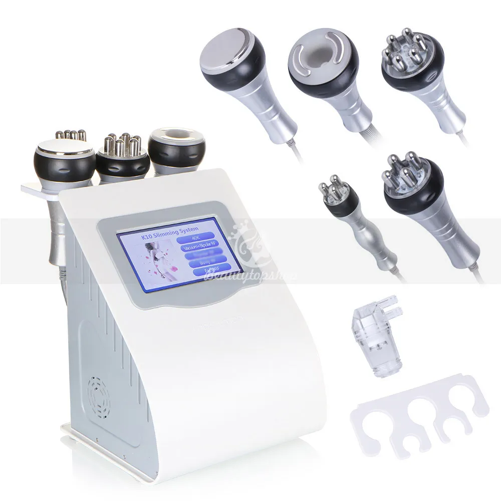 Livraison Gratuite 5in1 Ultrasons Liposuccion 40k Cavitation Vide Multipolaire RF Laser Minceur Radio Fréquence Peau Corps Salon Machine