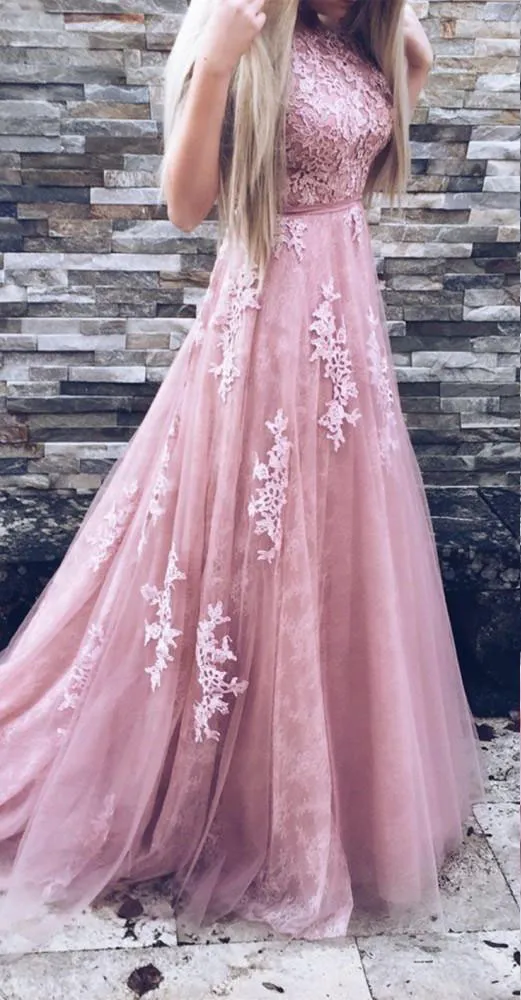 Blush color sales prom dresses 2019