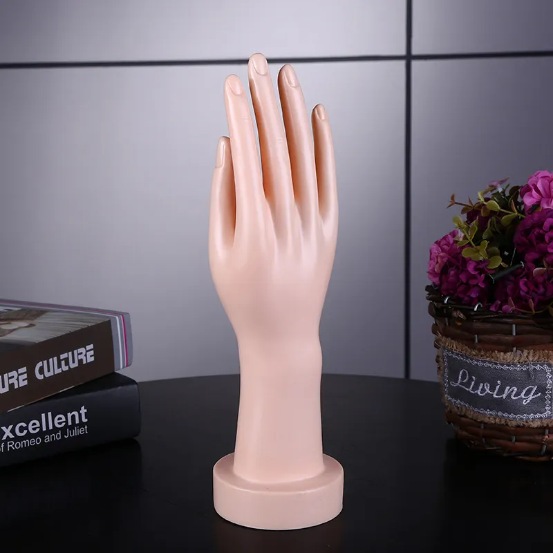 Gratis frakt!! Högkvalitativ ny ankomst bästa moderna mannequin hand med bas på försäljning