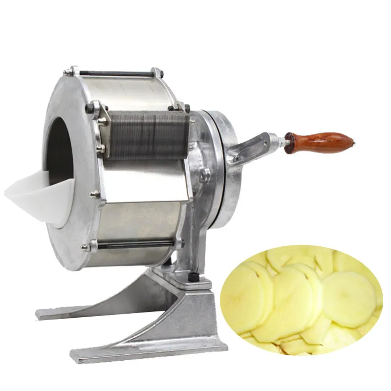 Beijamei rostfritt stål kommersiell potatis skiva pris manuell frukt vegetabilisk potatis cutter slicer maskin till salu