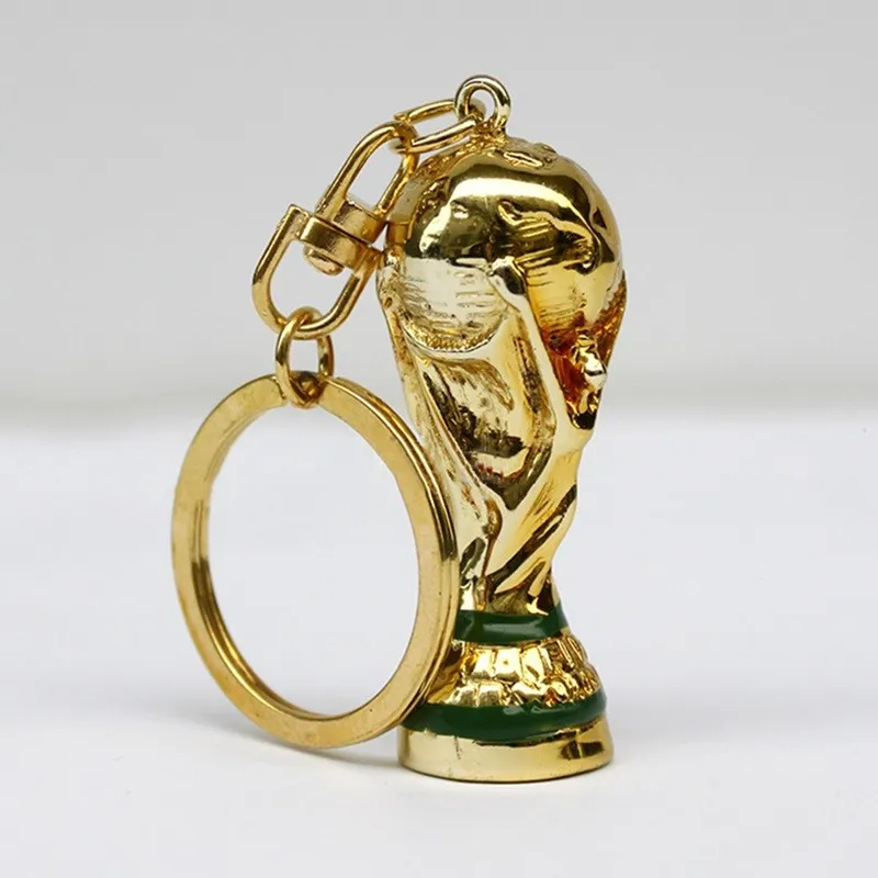 European Champions Cup Hercules Soccer Keychains Gold Metal Ring For Fans Of Russia World Cup