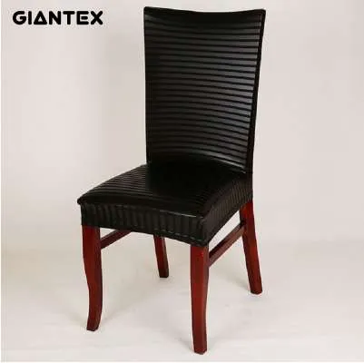 GIITIITEX PU-Leder elastischer Stuhlabdeckung Home Decor Speisung Stretchstuhlabdeckung für Hochzeiten Bankett Hotel waschbar U1080