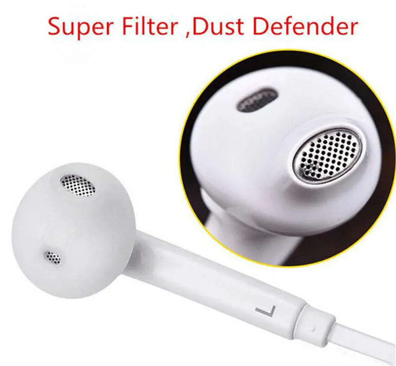 Top Quality Samsung Galaxy S6 S7 Edge Earphones In Ear 3.5mm Headphones with Mic and Volume Control