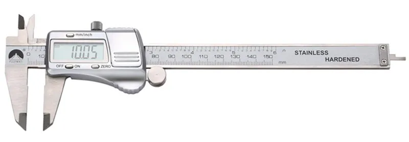 Freeshipping Digitaler Messschieber 0-150 mm/0,01 Elektronischer Messschieber aus Edelstahl, metrisch/Zoll-Messgerät, Mikrometer-Werkzeug