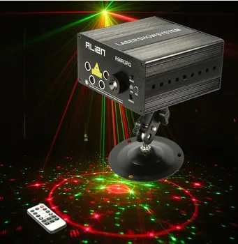 Nuovo arrivo Illuminazione professionale da palcoscenico 5 Lenti 80 Figure RGRG Home Entertainment Mini Lampade da discoteca per moto Luci laser DJ in vendita