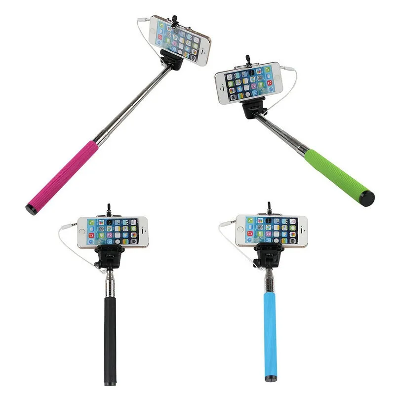 Uitschuifbare Focus Monopod Zelfontspanner Camera Selfie Sticks Uitbreiding Handheld Mount Voor Iphone Voor Samsung Android Phones2306311