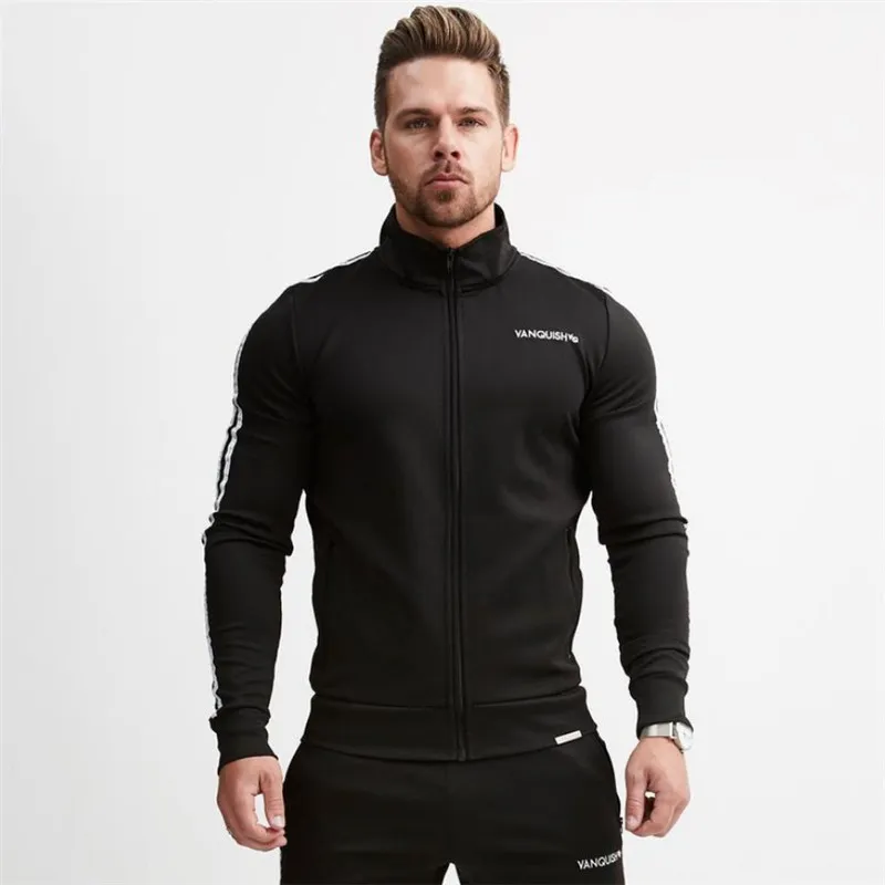 Felpe con cappuccio fitness da uomo Crossfit Pullover Zipper Jacket Felpe Bodybuilding Abbigliamento sportivo Felpe con cappuccio