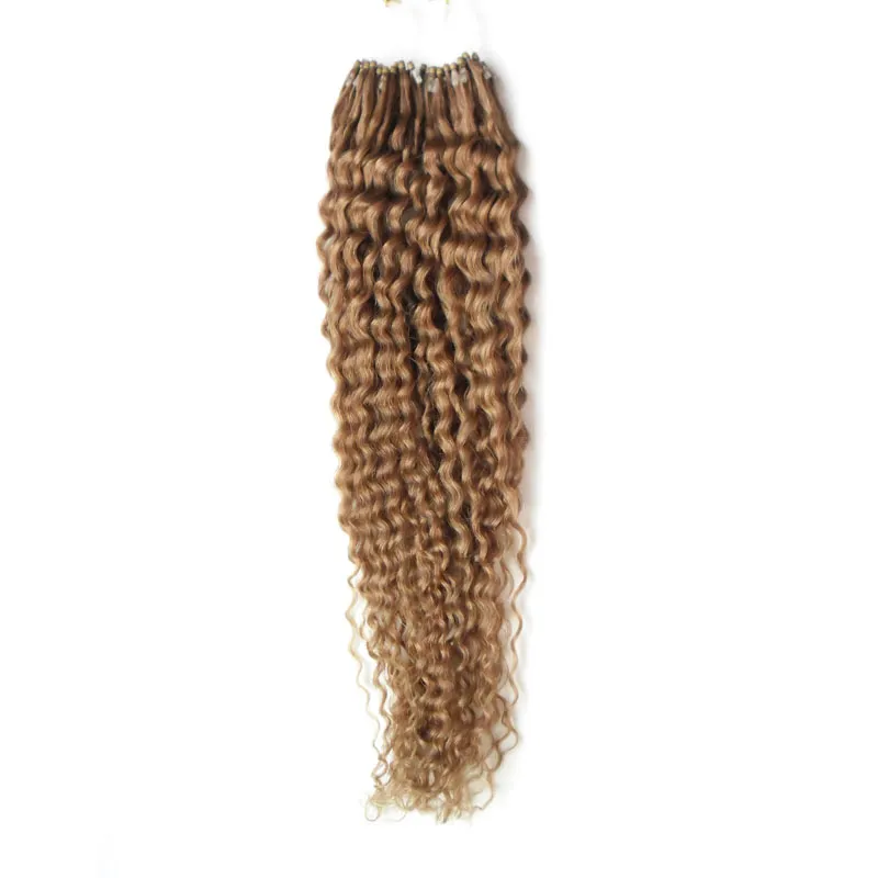 Micro Bead Hair Extensions 100g Micro Ring Loop Extensions Hair Extensions Kinky Curly Hair Extension Human 100s 10 "-26"