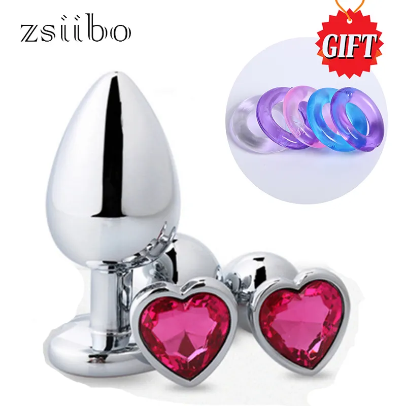pjur anal lubricant Large Small Size Smooth Steel Metal Anal Plug... From Lizhang01, $7.3