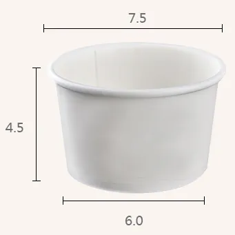 3 Unzen, 5 Unzen, 8 Unzen weißer Eiscreme-Pappbecher, Einweg-Joghurtschüssel, Einweg-Smoothie-Papierschüssel, gewölbte transparente Abdeckung, kostenloser Versand