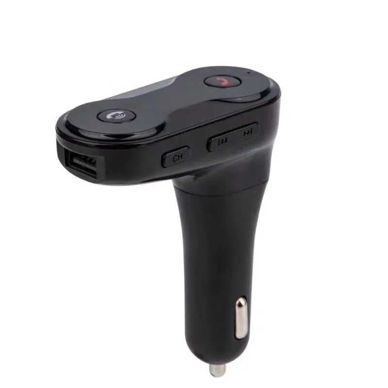 Hands free Bluetooth Car Kit C8 FM Transmitter Modulator Car Charger AUX Hands Free Music Mini MP3 Player SD USB LCD 