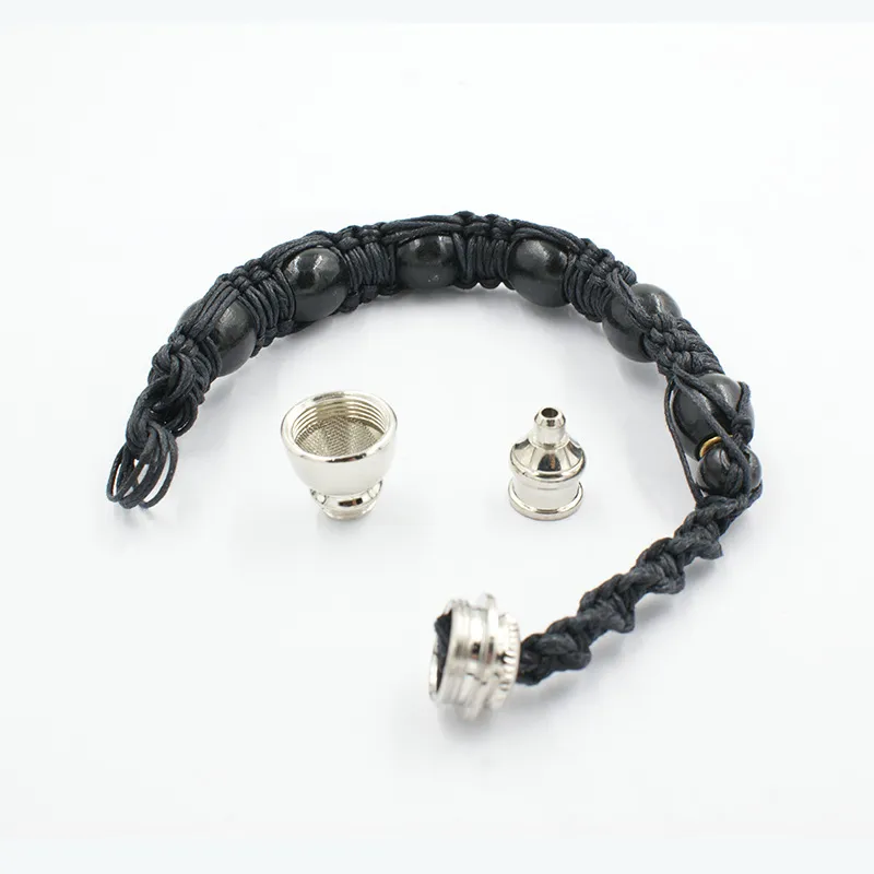 28CM Bracelet Bead Smoking Pipe For Tobacco Discreet Sneak Toke Click N Cape Tobacco Sneak A Toke 