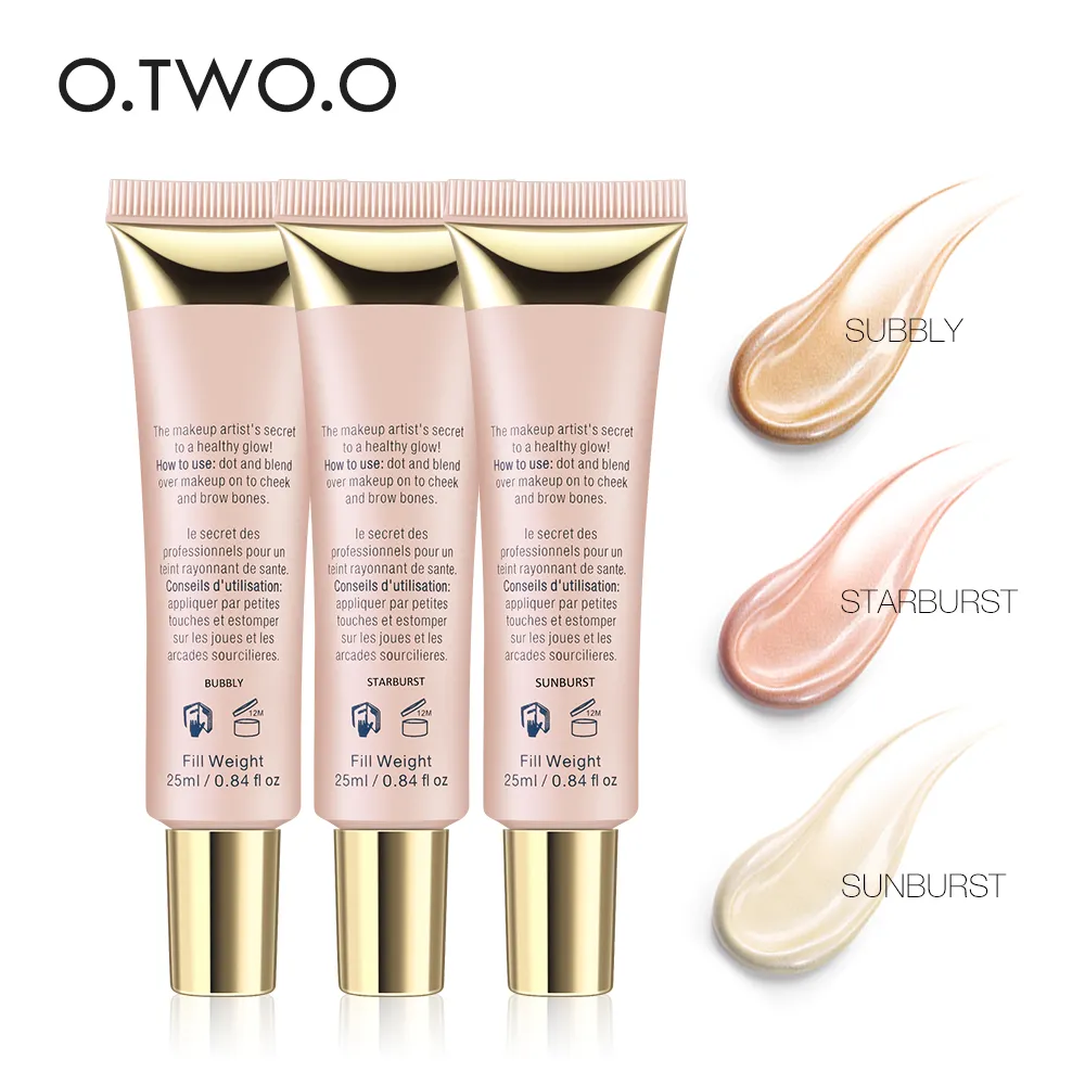 25ml Shimmer Pompousa, From Face Highlighters Lie O.TWO.O Silkworm Makeup Glow Professional Cosmetics Cream Liquid $9.87 Brighten