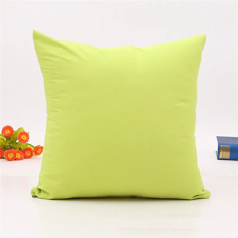 Brief Style Pillow Case 45*45cm Solid Color Home Decorative Polyester 