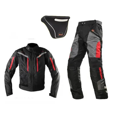 Riding Tribe Motor Waterdichte Jassen Pakken Broeken Jas voor All Season Black Reflect Racing Winterkleding en Broeken288R