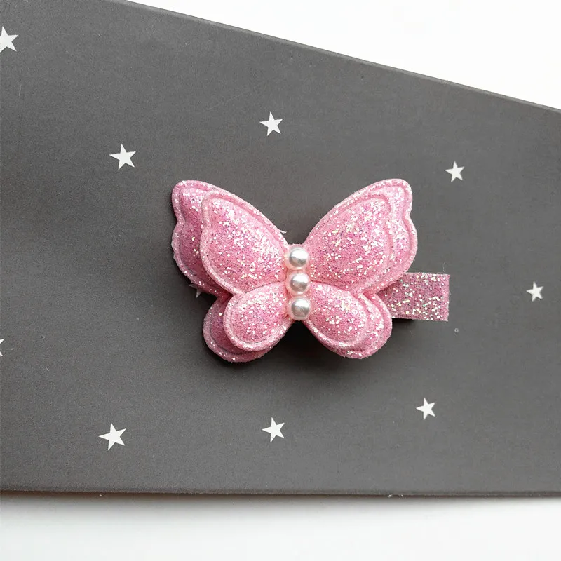 Glitter Fairy Princess Hair Clip Top Quality Brand Hairpin Baby Girls Kids Hair Barrettes Cute Butterfly Summer Style