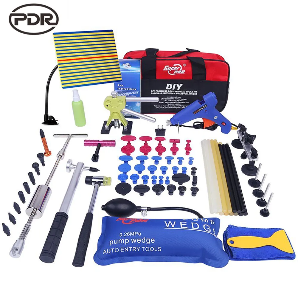 PDR Tools Paintless Dent Repair Kit: Car Dent Remover Lifter, Reflector ...