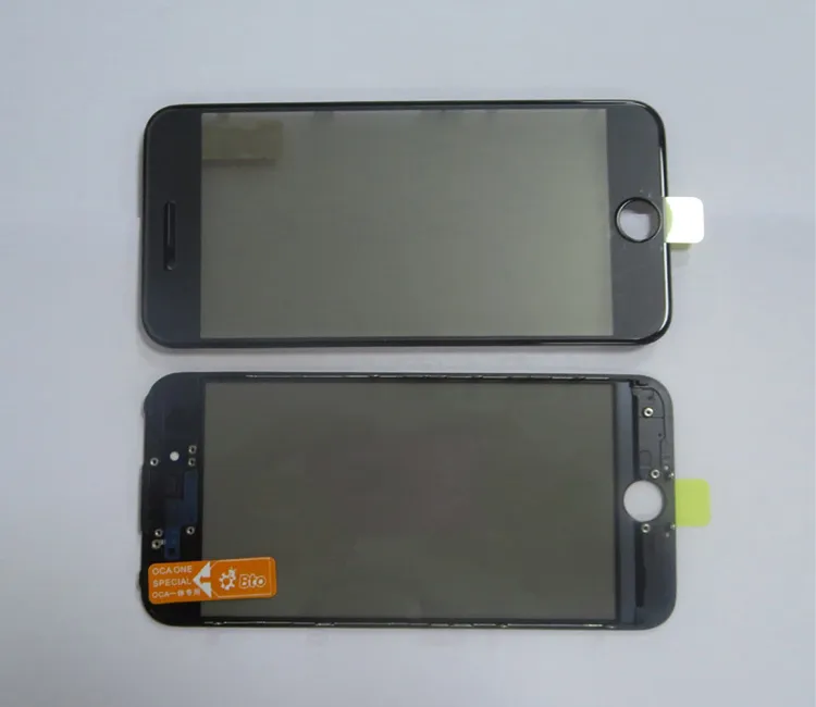 Jiutu OEM الزجاج الأمامي مع الإطار + OCA + المستقطب فيلم أجزاء قبل تثبيت ل iPhone 7G شاشة LCD تجديد