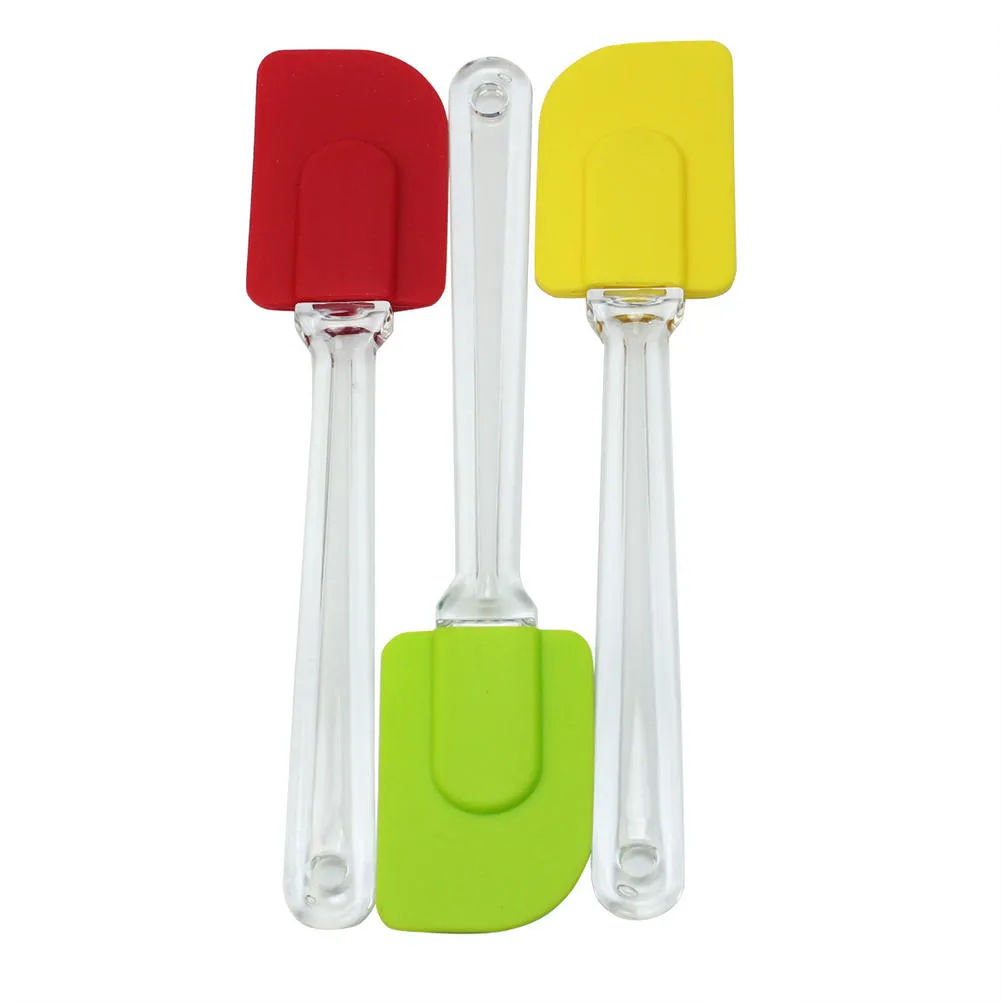 Partihandel-Multipurpose Silikon Matlagning Bakning Tårta Pastry Scraper Kitchen Utensil Spatula Skrapa Smörkniv Matlagningsverktyg