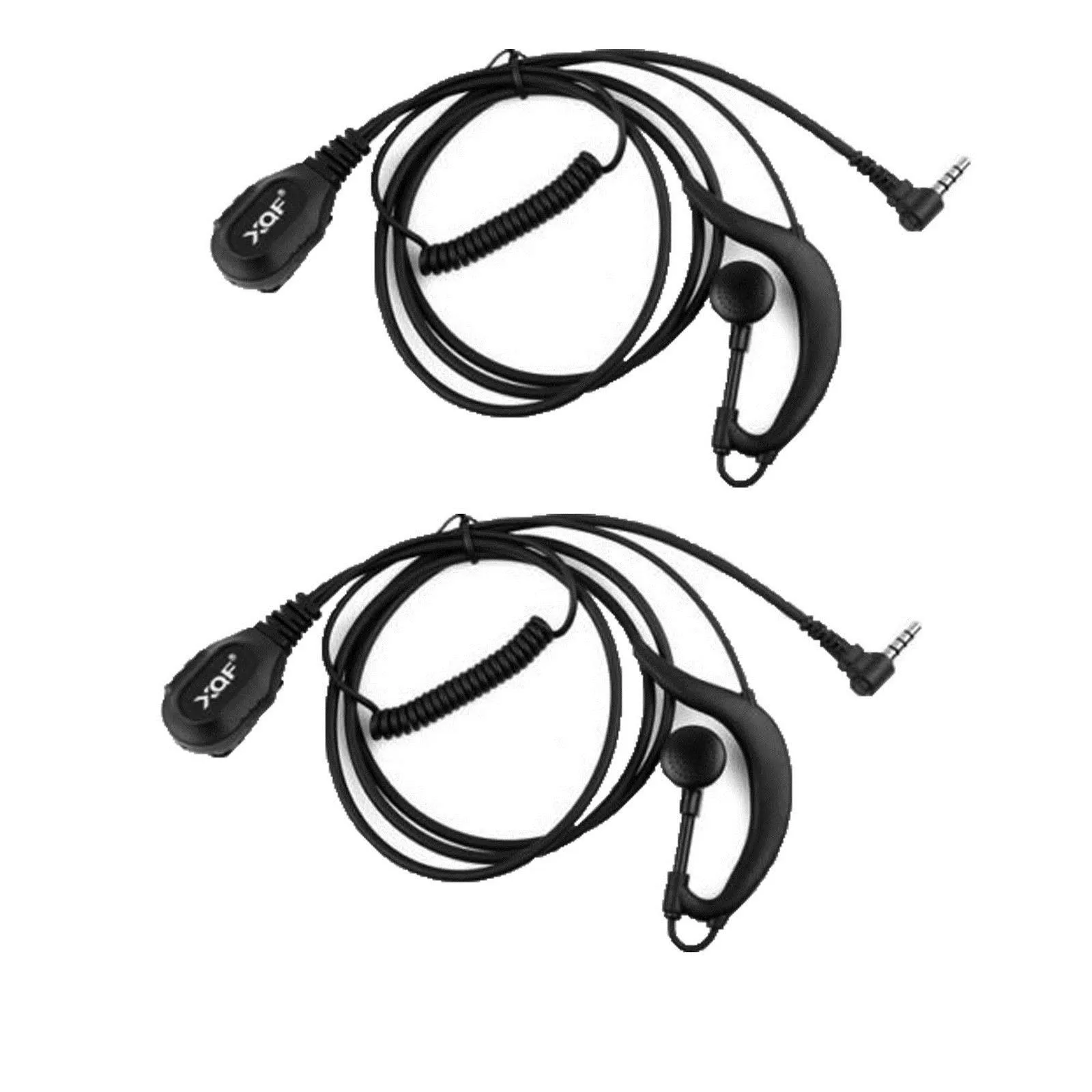 2x New 3.5mm 1Pin G-Shape Earpiece Headset PTT MIC for YAESU Radio Vertex Series