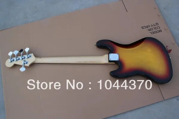 5つの文字列ジャズベースビンテージサンバースト電気バスギター送料無料