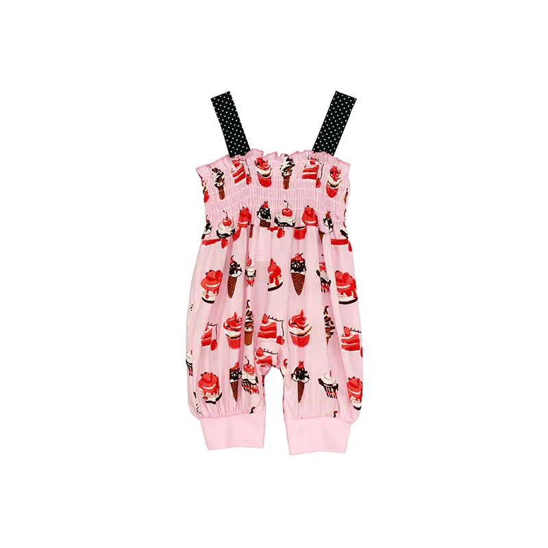 Vêtements d'été en coton pour nouveau-nés, vêtements pour bébés filles, Boutique, vêtements pour filles, barboteuse à bretelles, combinaison pour bébés et enfants, tenues, 2018