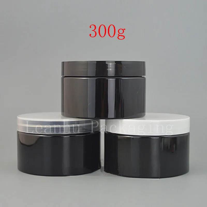 300g x 24 pot de crème cosmétique noir vide avec bouchon à visser 10 bouteilles de poudre de récipient de parfum solides oz