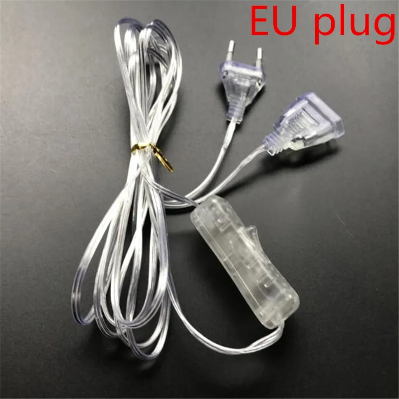 3M Clear Wire Extender With On/Off Switch, EU/US Plug For LED String Lights  Ideal For Christmas And Party Decor From Lightsman, $6.78