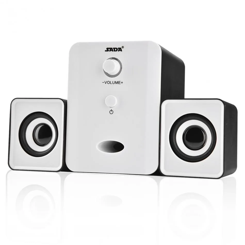 Sada D-201 USB Wired Combination مكبر صوت Mini Bass Stereo Speaker Player