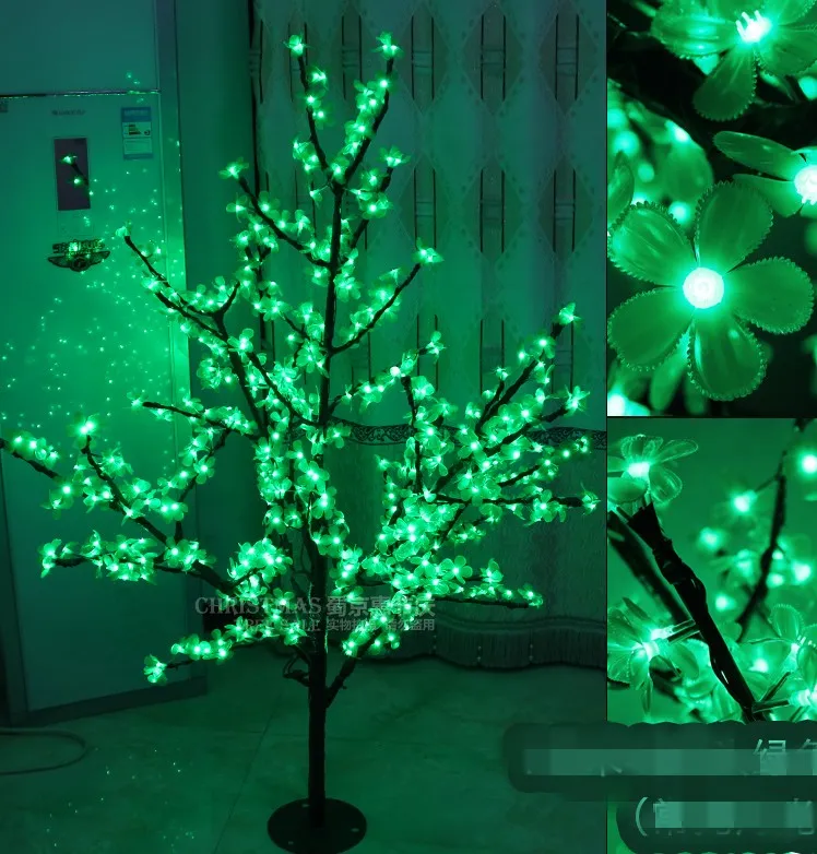 480 шт. светодиоды 1.5 м высота LED Cherry Blossom дерево LED Рождественская елка свет водонепроницаемый 110/220 В переменного тока 7 Цвет открытый использовать свободный корабль