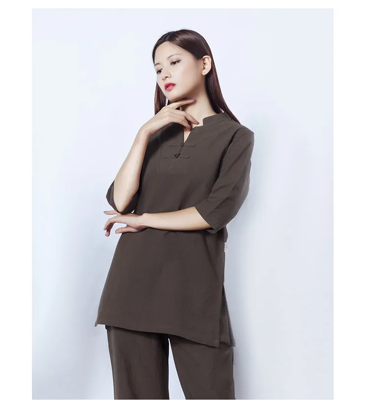 Premium Cotton Linen Yoga Jump Suit For Women Ideal For Fitness, Kungfu,  Meditation And Tai Chi From Fleming627, $39.88