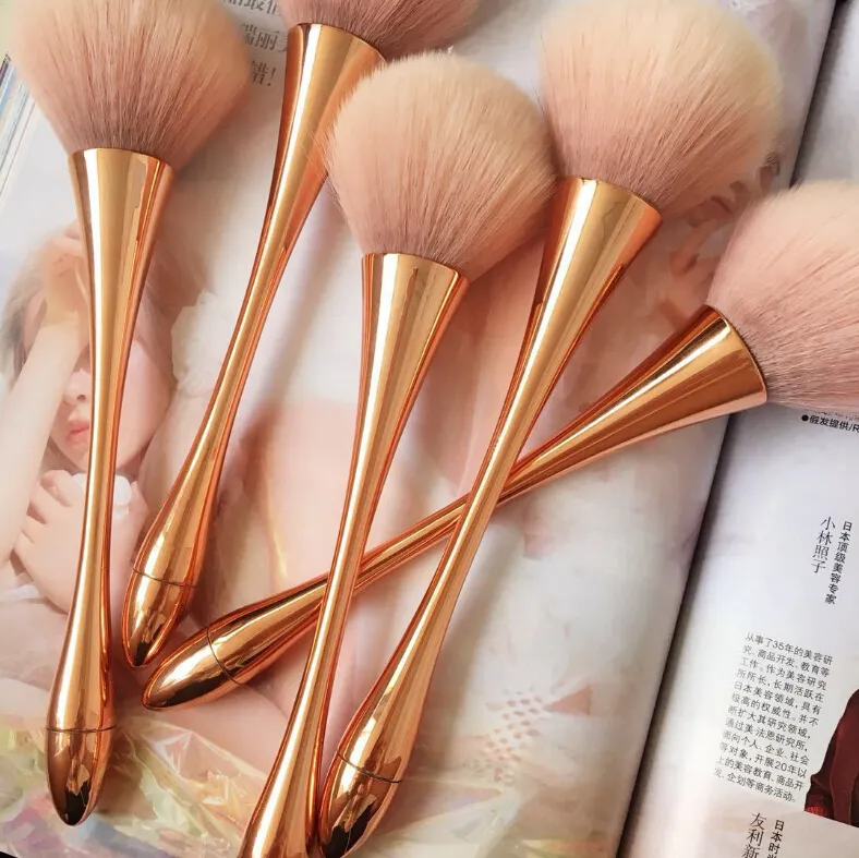 10 pcs escova blush Pequena cintura bonita Cálice escova cosmética tamanho extra-grande Compõem escova frete grátis