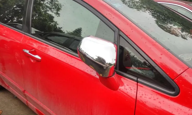 Alta qualidade ABS cromados tampa da tampa da decoração do carro espelho tampa da porta lateral para honda civic 2006-2011 a 8 ª Geração