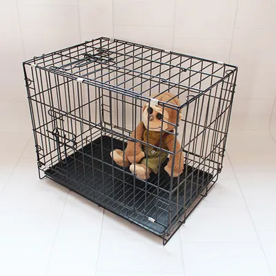 More Size Fashion Sturdy Durable Foldable Pet Wire Cat Puppy Cage Suitcase Kennel Playpen With Tray