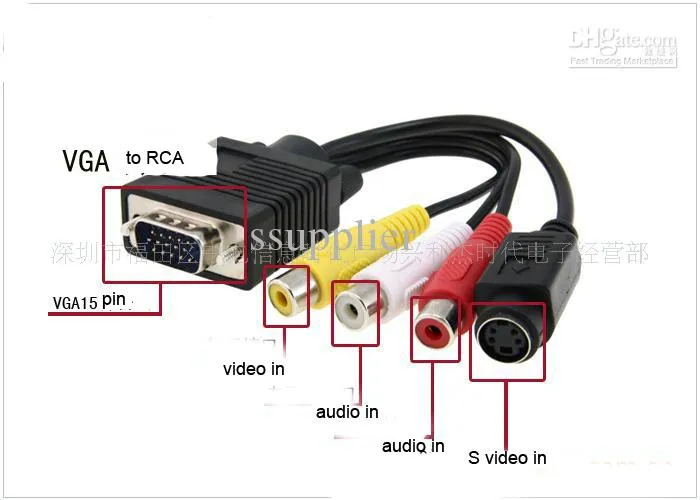Cable vga a rca video deals