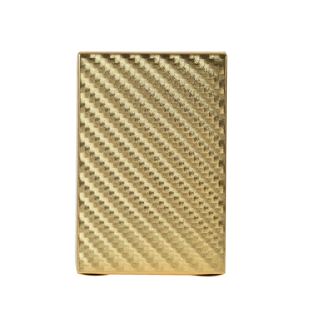 Cartes à jouer de jeu Collection de cadeaux de poker plaqués feuille d'or 24K Deck imperméable durable Cartes imperméables durables