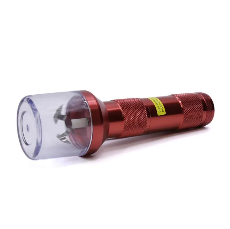 Flashlight style smoke grinder, aluminum alloy electric grinder, cigarette maker.