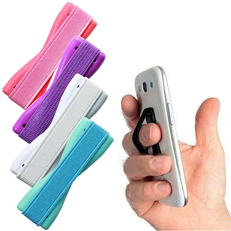 Elastic Band Stuck To Mobile Phone Strap Touch Holder Finger Ring Handle Device Sling Grip For Iphone 8 X Cellphone