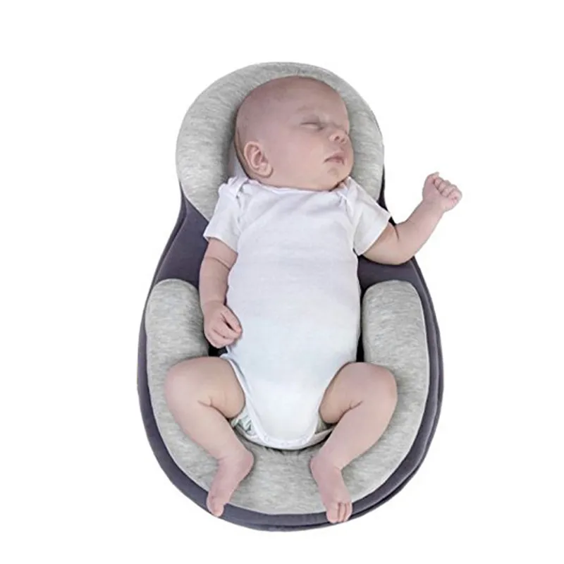 Multifunktion Baby Crib Travel Sleep Pillow Nyfödd Anti-Rollover Safety Cushion Baby Sleep Positioning Pad Portable Folding Bed