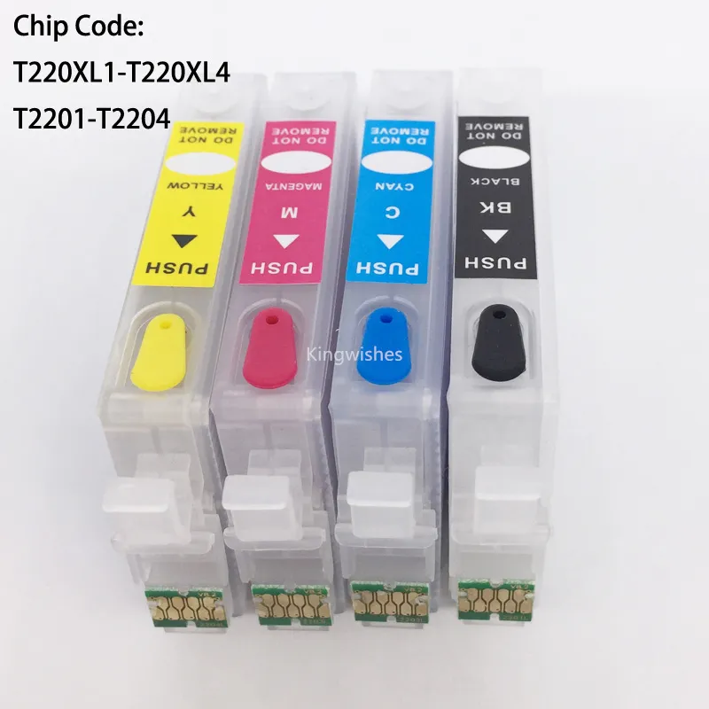 T200XL1 T2001 T2004 Refillable Cartridge With Chip For Epson XP
