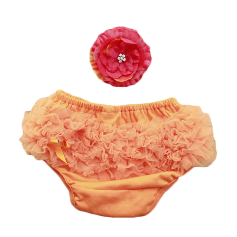 Baby Girls PP Shorts Högkvalitativ bomull Bottur Färg Briefs Gaze Spädbarn Stor PP Byxor Fotografi Klänningar Baby Panties