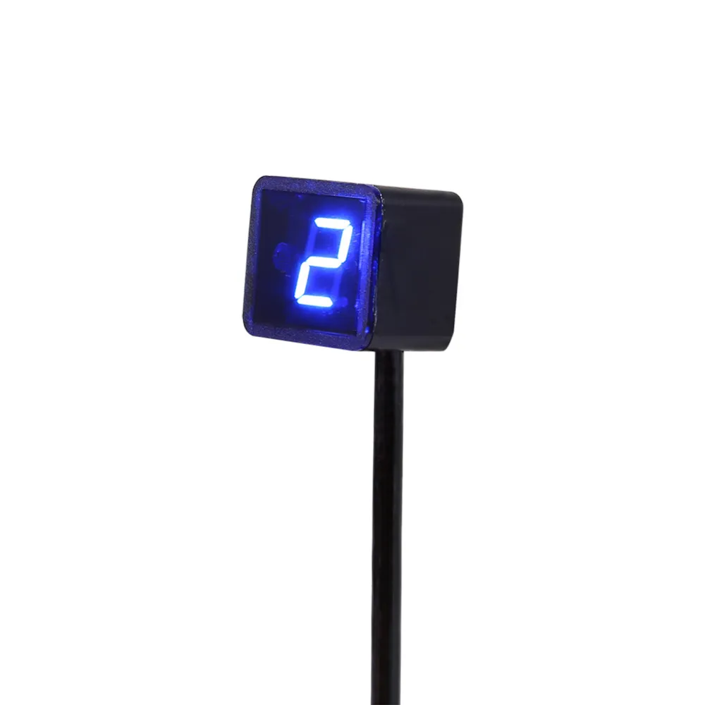 Blau LED Universal Digital Ganganzeige Motorrad Display Schalthebel Sensor