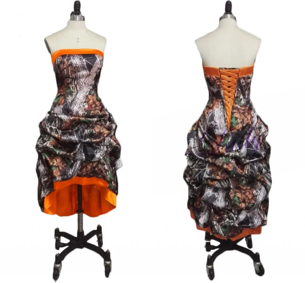 camo bridesmaid dresses with orange Amazon.com: Zechun Women's Camo Tulle Homecoming Dress Short Bridesmaid Cocktail Party Gown Orange US4 : Clothing, Shoes & Jewelry